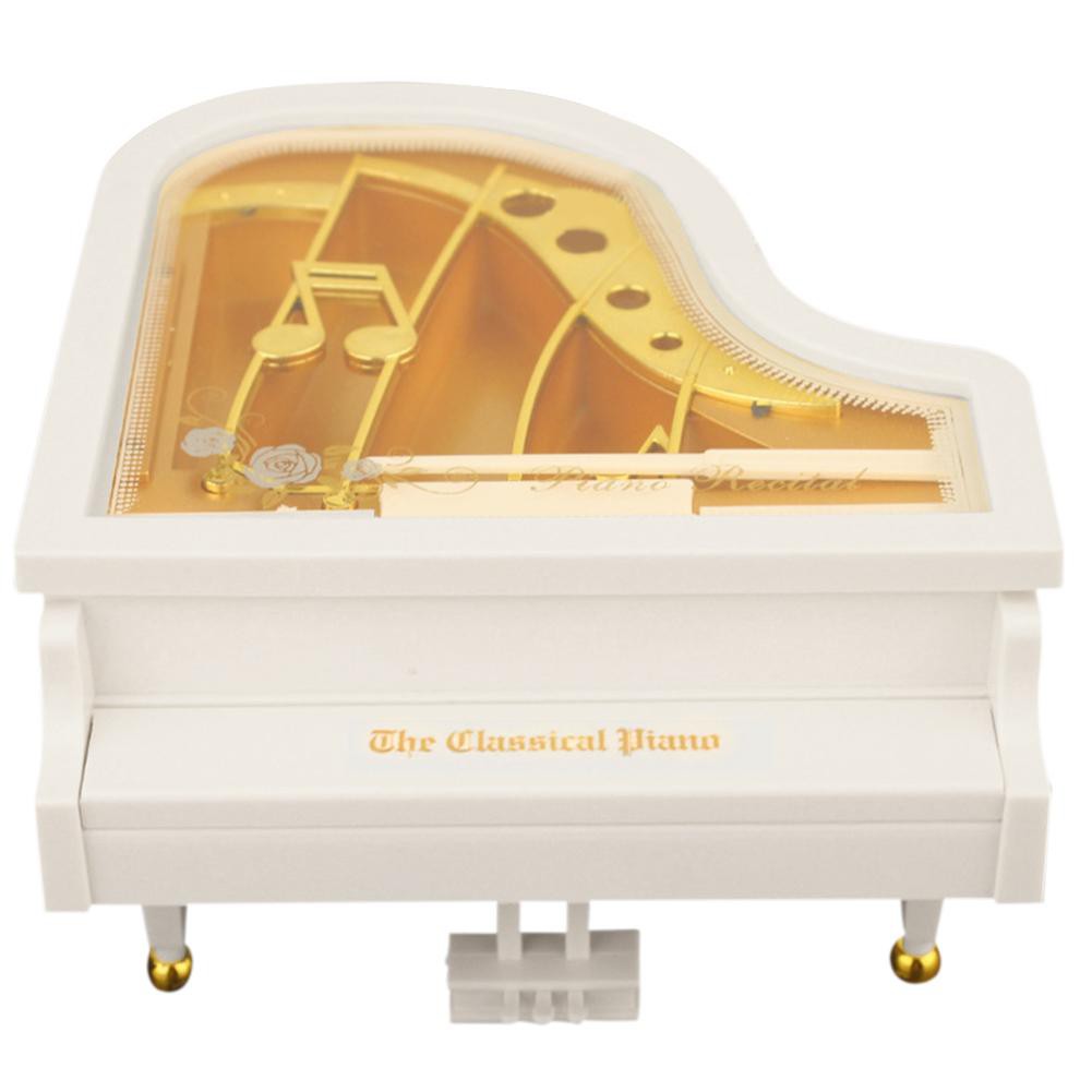 Hộp nhạc hình đàn piano mini bằng kim loại