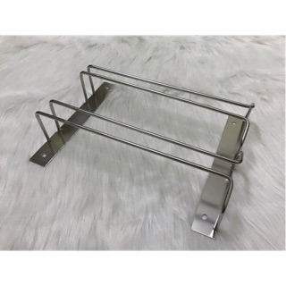Giá treo ly inox 304 loại 2 hàng cài