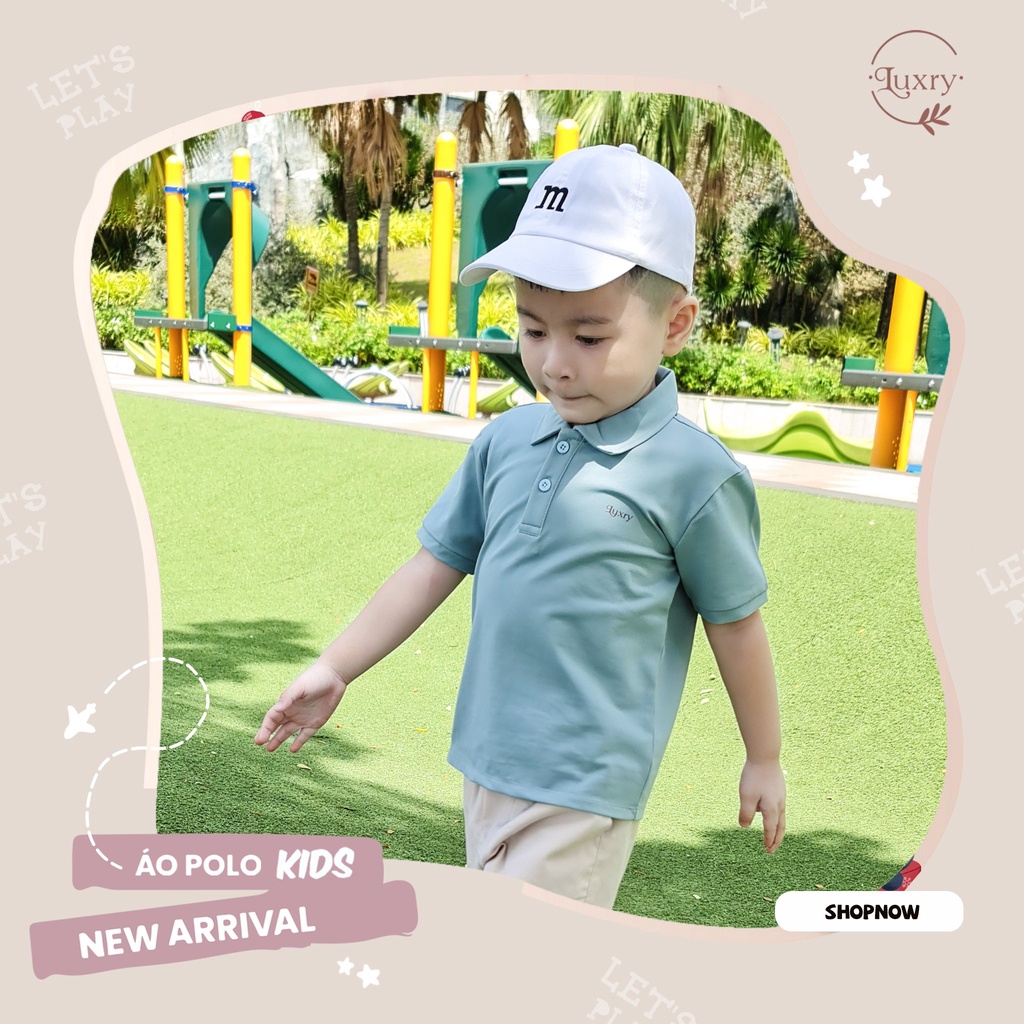 Áo polo trẻ em thời trang thương hiệu Luxry nhiều màu cho bé trai bé gái