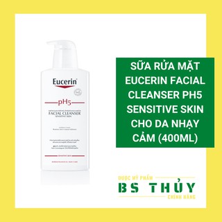 ✅[Chính Hãng] Sữa Rửa Mặt Eucerin PH5 Cho Da Nhạy Cảm Facial Cleanser - Eucerin PH5 Facial Cleanser Sensitive Skin 400ml
