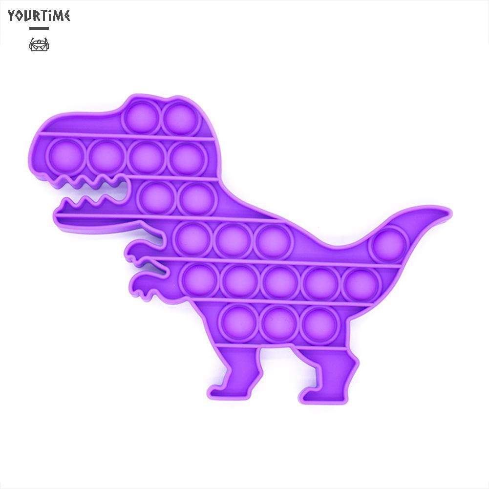 Đồ chơi Cartoon Dinosaur Push Bubble Sensory Toys Silicone Fun Decompression Toys