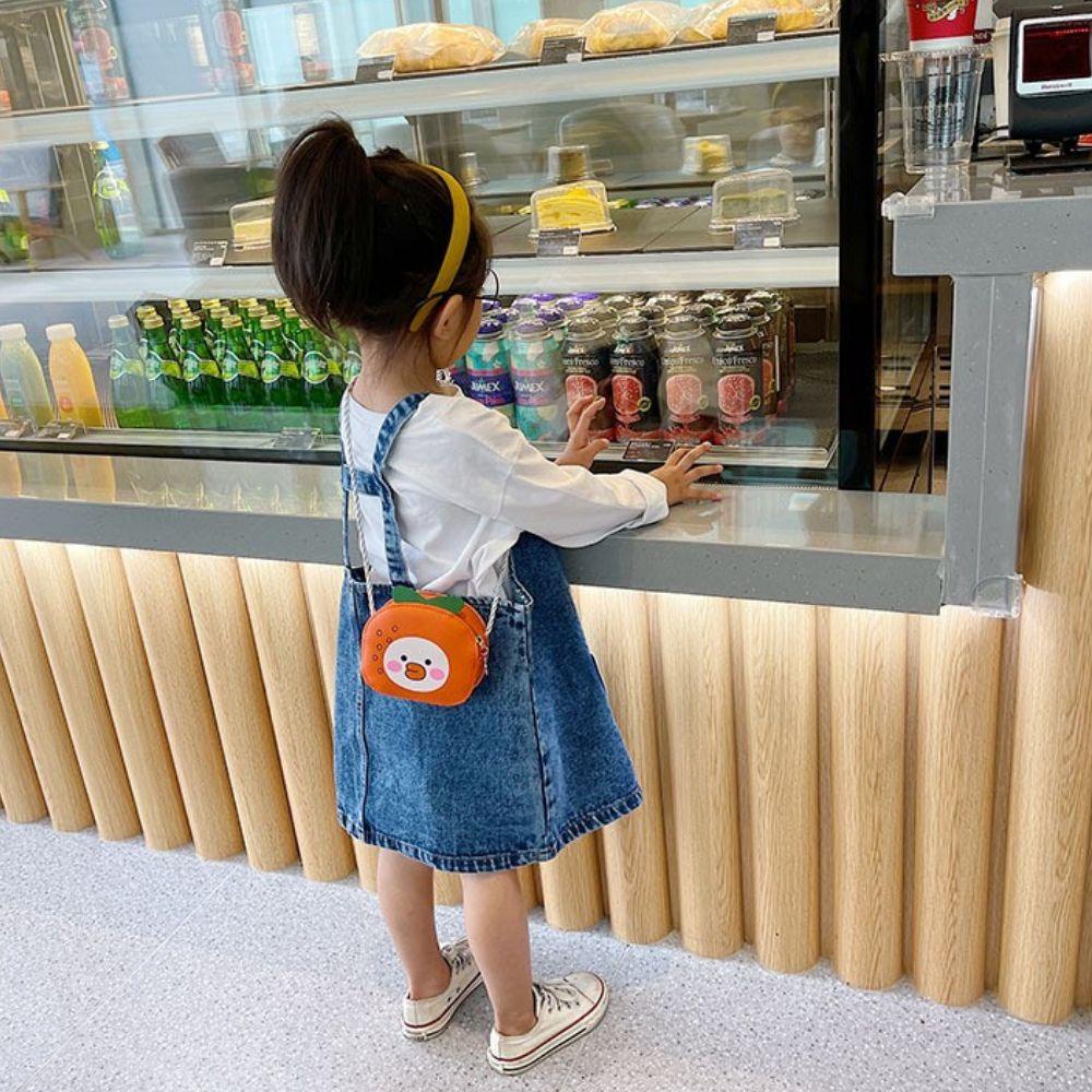 Túi Đeo Chéo Mini Họa Tiết Hoạt Hình Trái Cây Đáng Yêu