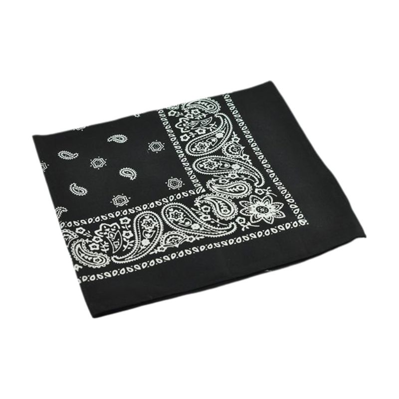 Khăn Trùm Đầu Bandana Bằng Cotton Màu Sắc Tươi Sáng Kích Thước 54x54cm Phong Cách Hiphop