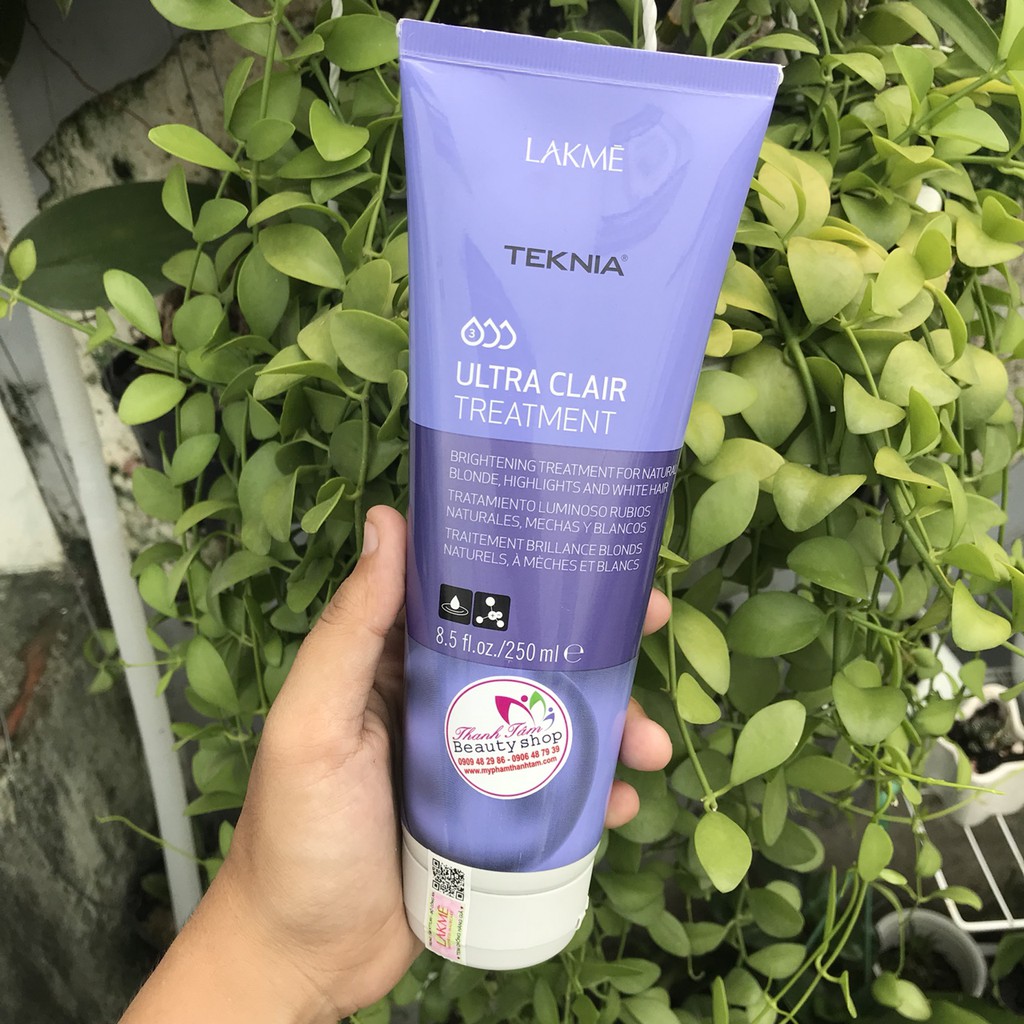 Kem hấp giữ bóng cho tóc rất sáng hoặc bạc Lakme Teknia Ultra Clair 250ml