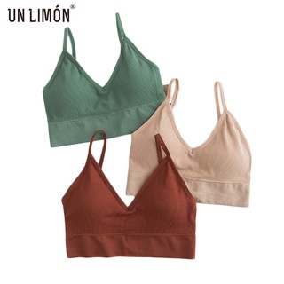 UNLIMON Women Underwear Wireless Push Up Seamless Bralette For Yoga Sports