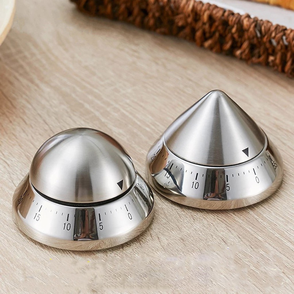 Đồng Hồ Pomodoro Hẹn Giờ 60 Phút Kim Loại Nhiều Hình