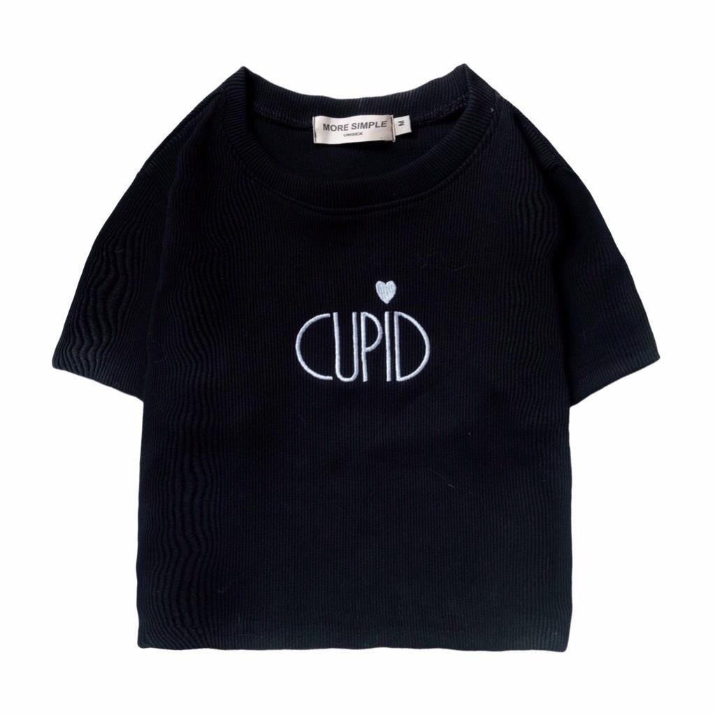 Áo Croptop Tay Ngắn Dáng Ôm CUPID Ulzzang ( Ảnh Thật)