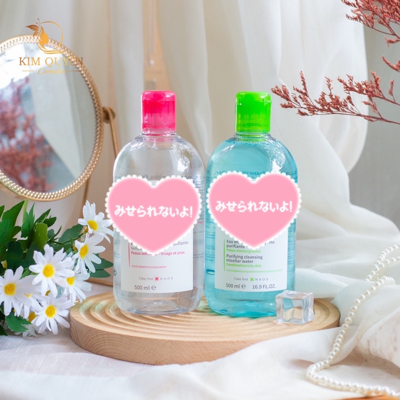 Nước Tẩy Trang Bioderma  màu hồng  , màu xanh  100ml - 500ml