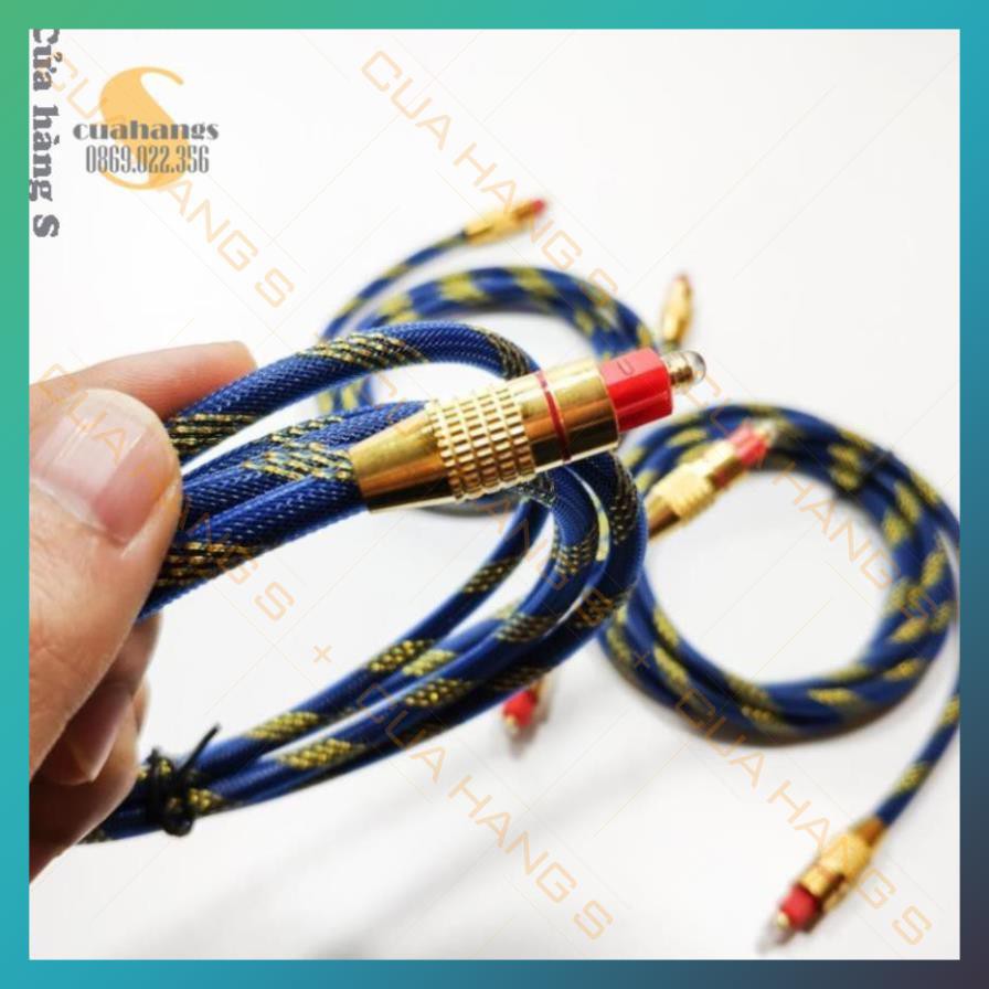 Dây cáp âm thanh quang Optical audio bọc sợi chất lượng cao - Toslink nhiều màu