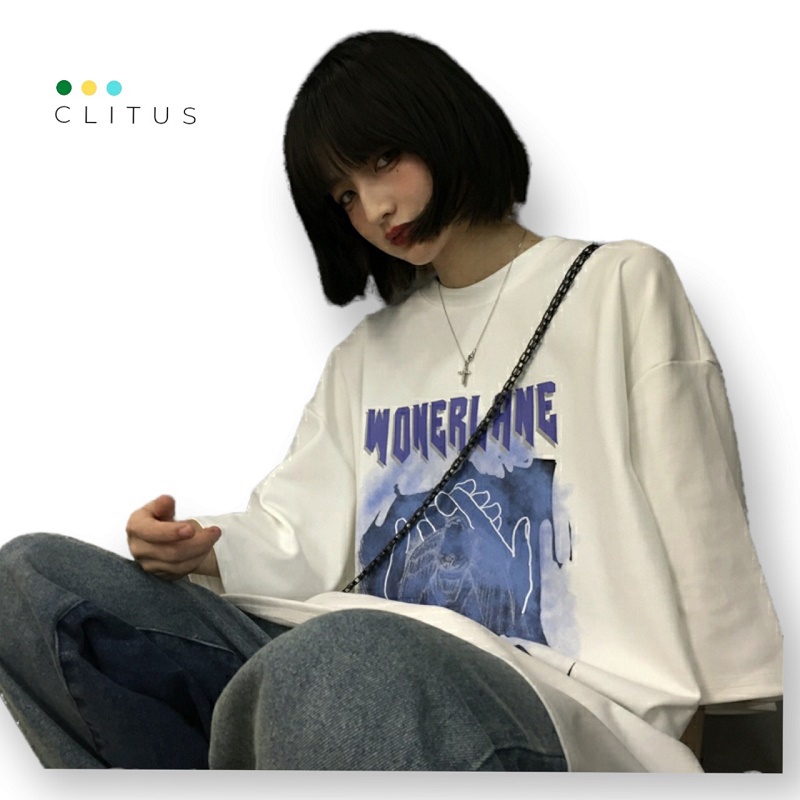 Áo Thun Unisex Nam Nữ Tay Lỡ - CLITUS FASHION
