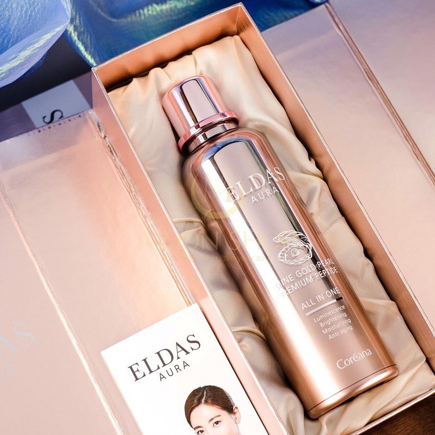 Serum tế bào gốc Eldas Aura Shine Gold Pearl Premium Peptide All in one 100ml