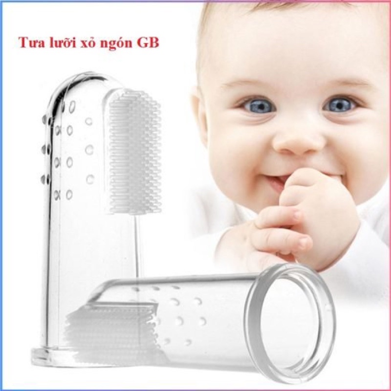 Hộp 2 chiếc rơ lưỡi silicon cho bé, thương hiệu gb Hàn quốc, hàng chất lượng, không chưa BPA an toàn