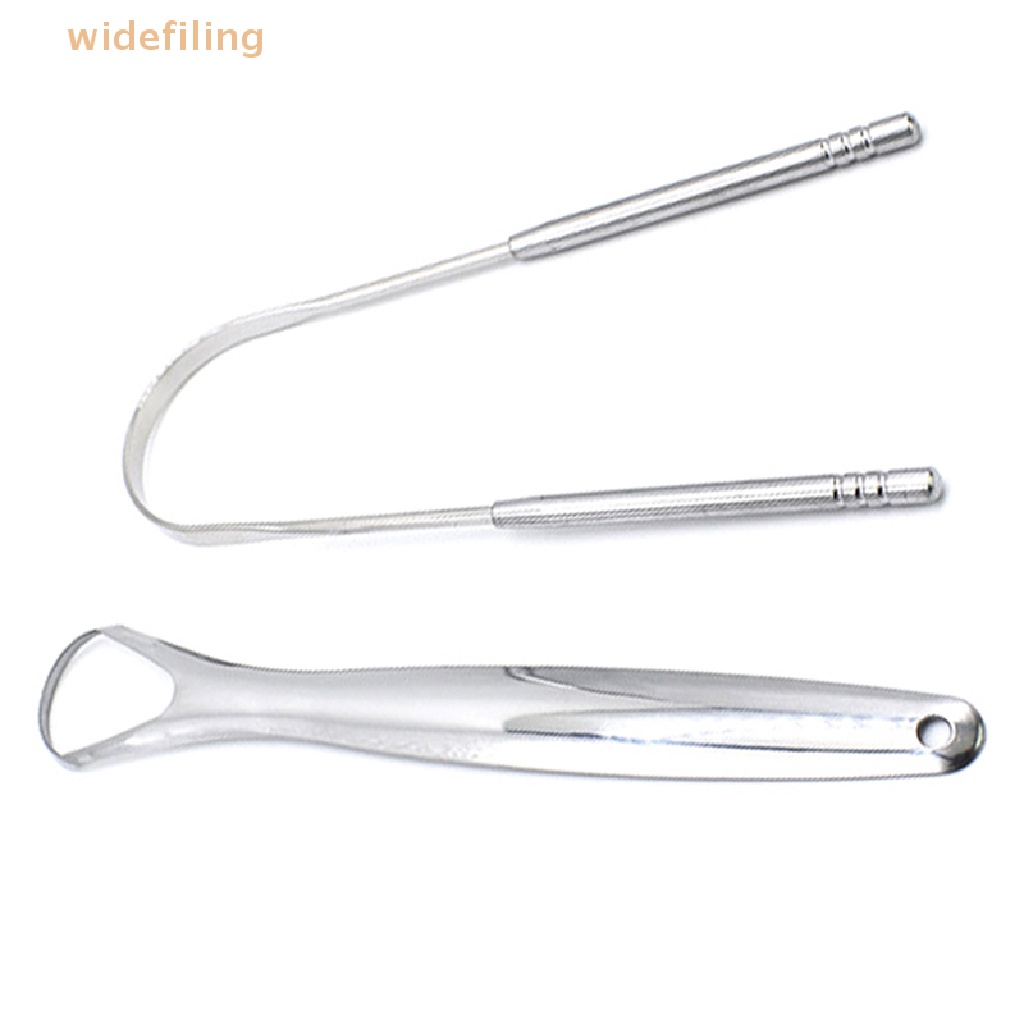 Set 2 Dụng Cụ Nạo Lưỡi Bằng Thép Không Gỉ Vệ Sinh Răng Miệng