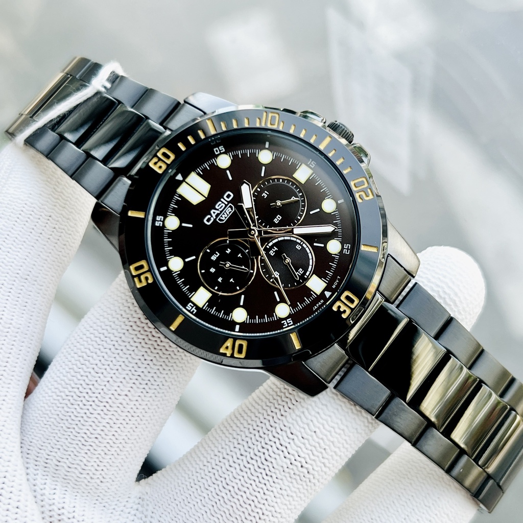 Đồng hồ nam dây thép chính hãng Casio MTP-VD300B-5E