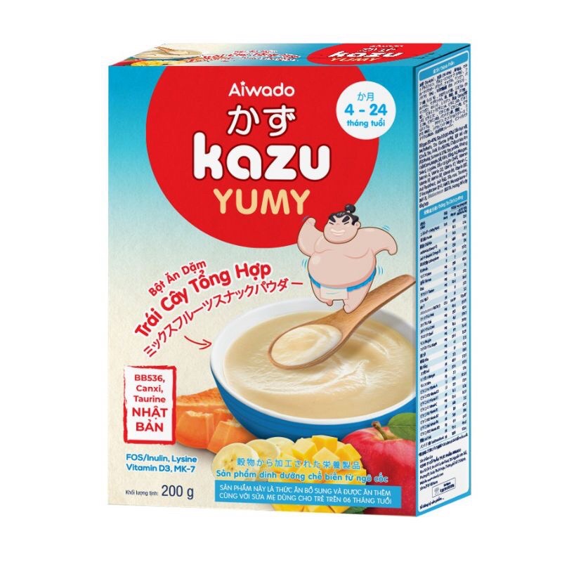 Bột ăn dặm Kazu hộp 200g - date mới
