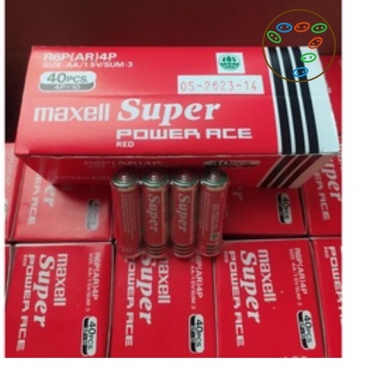 Hộp 40 Viên Pin AA ( Pin Tiểu ) Maxell Siêu Bền - Hàng nhập khẩu