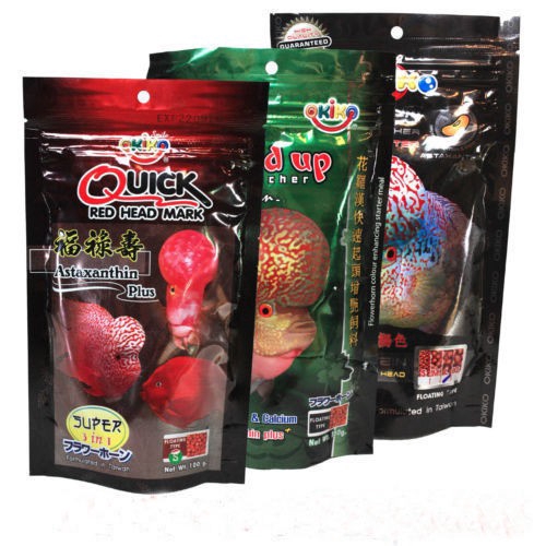 Thức ăn cho cá la hán lên đỏ Okiko Quick 100gram