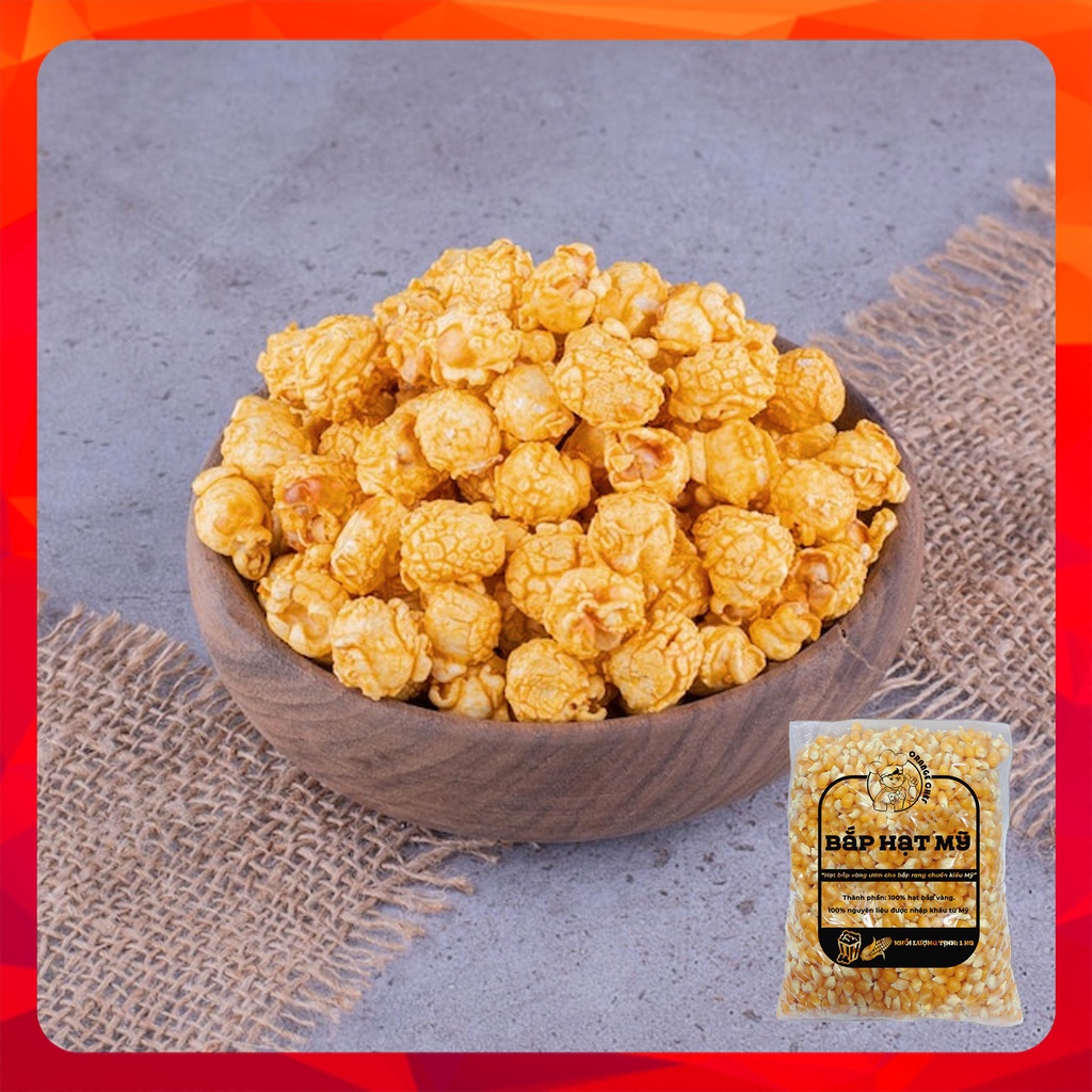 Bắp rang hạt Mỹ Orange Chef - Hàng nhập khẩu Mỹ dùng trong các chuỗi rạp phim lớn