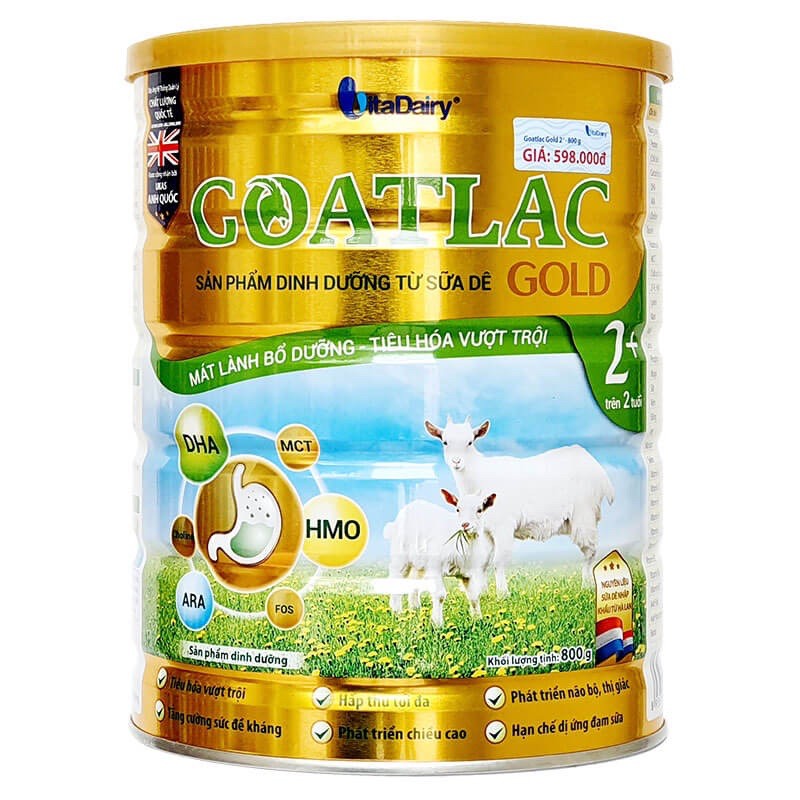 [Chính hàng] Sữa dê Goatlac đủ số 0+ 1+ 2+ BA lon 900g