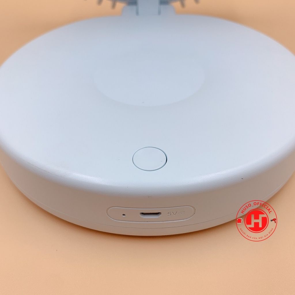 Quạt tích điện mini HUSO F0396 để bàn, đa năng pin dung lượng 3000mAh