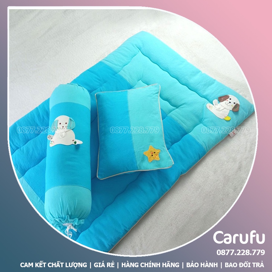 Nệm cho bé đi học mẫu giáo, cấp 1 siêu êm và mát CARUFU | 60x100cm 70x120cm 75x150cm