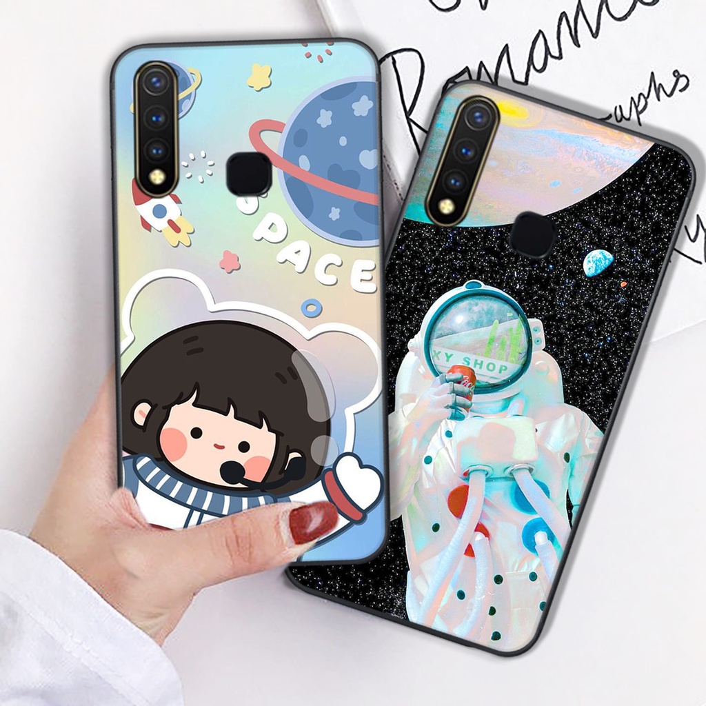 Ốp lưng Vivo U10 - Vivo Y11 - Vivo Y12 - Vivo Y15 - Vivo Y17-Vivo Y19 mẫu  vũ trụ cute đáng yêu rẻ đẹp, ốp phi hành gia