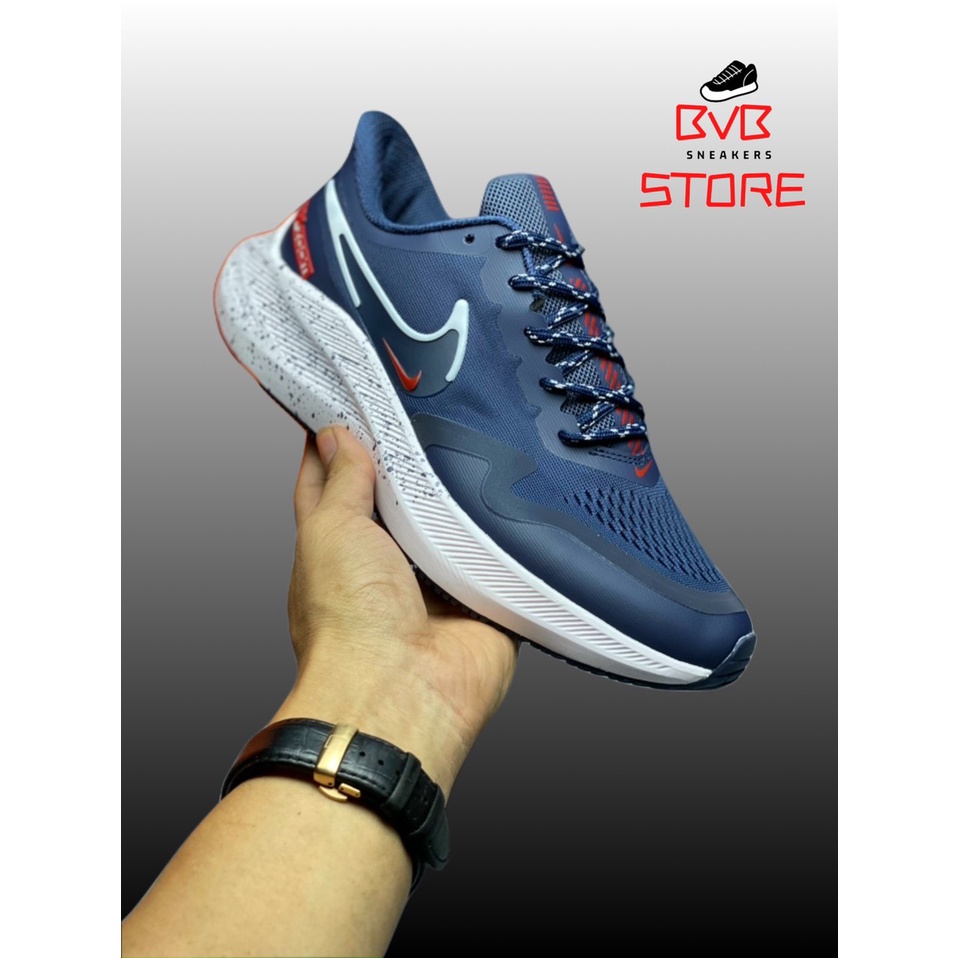 Giày thể thao nam - Nike Air Winflo 8 Shield - màu đen vs xanh trắng - DC3727-