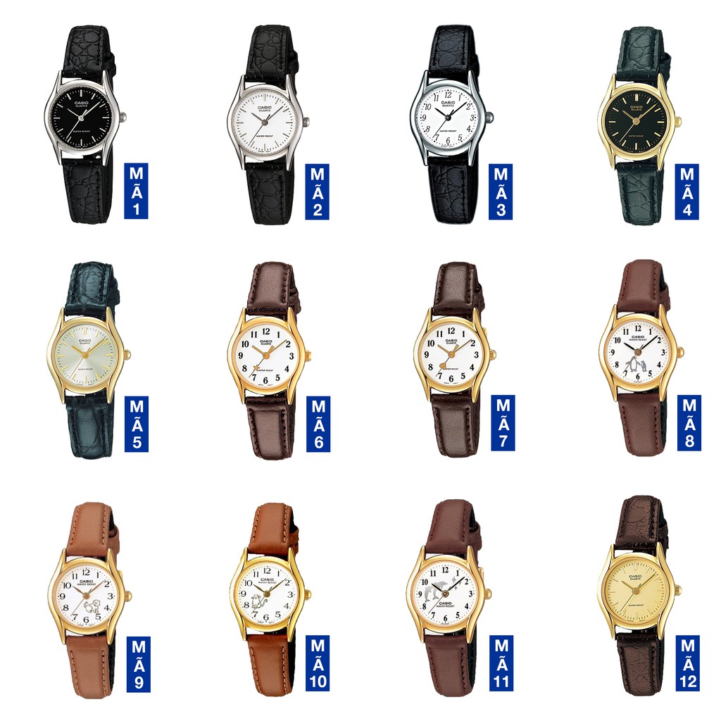Đồng hồ nữ dây da Casio chính hãng Anh Khuê LTP-1094 Series (23mm)