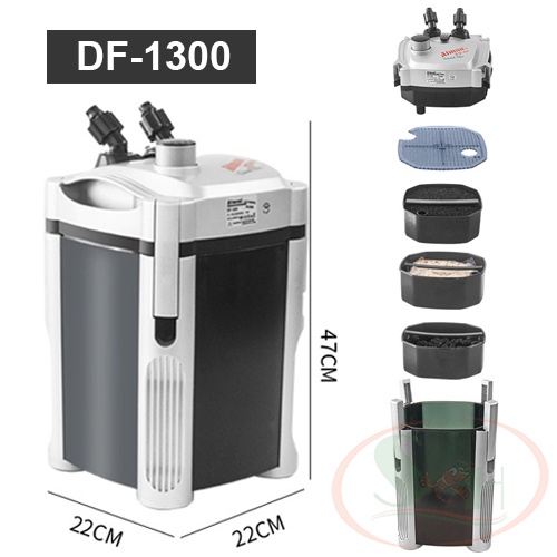 Lọc thùng Atman DF 1300 canister filter lọc ngoài bể cá tép thủy sinh