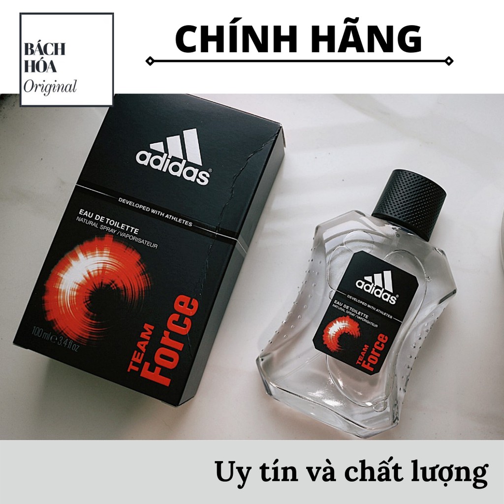 [Chính hãng] Nước hoa thể thao Adidas TEAM FORCE 100ml - FULL BOX