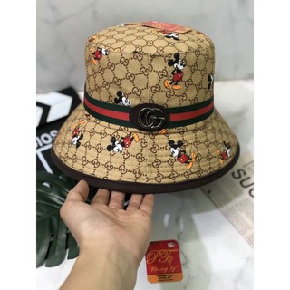 Nón Tai Bèo Viền Da Đính GC