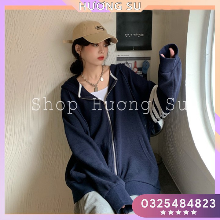Áo khoác nỉ 3 sọc ngang tay Hương Su - PVN2475