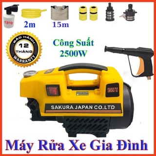 Máy rửa xe sakura 2500w lõi đồng 100%