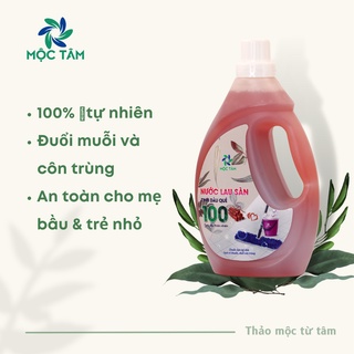Nước lau nhà thiên nhiên bồ hòn sả chanh bạc hà, sả quế, hương sen Mộc Tâm 🍋 khử mùi đuổi muỗi và côn trùng