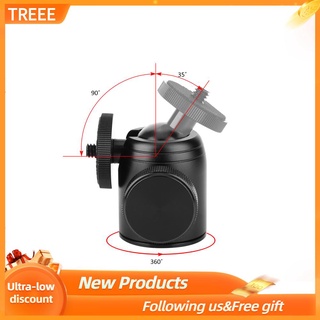Treee K26 360° Rotatable Mini Tripod Monopod Panoramic Ball Head 1/4 Inch for Camera