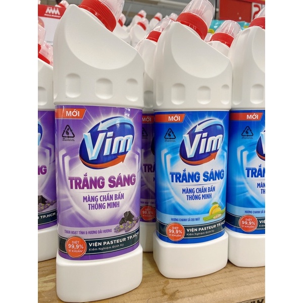 Gel tẩy rửa Toilet Vim trắng sáng 880g