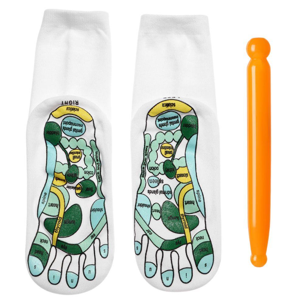 Set 2 Đôi Tất Chân Bấm Huyệt Thư Giãn Chăm Sóc Sức Khỏe