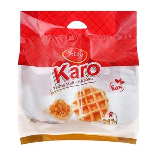 Bánh Bông Lan Karo Trứng Tươi Chà Bông Sợi Gà (Túi 6 gói)