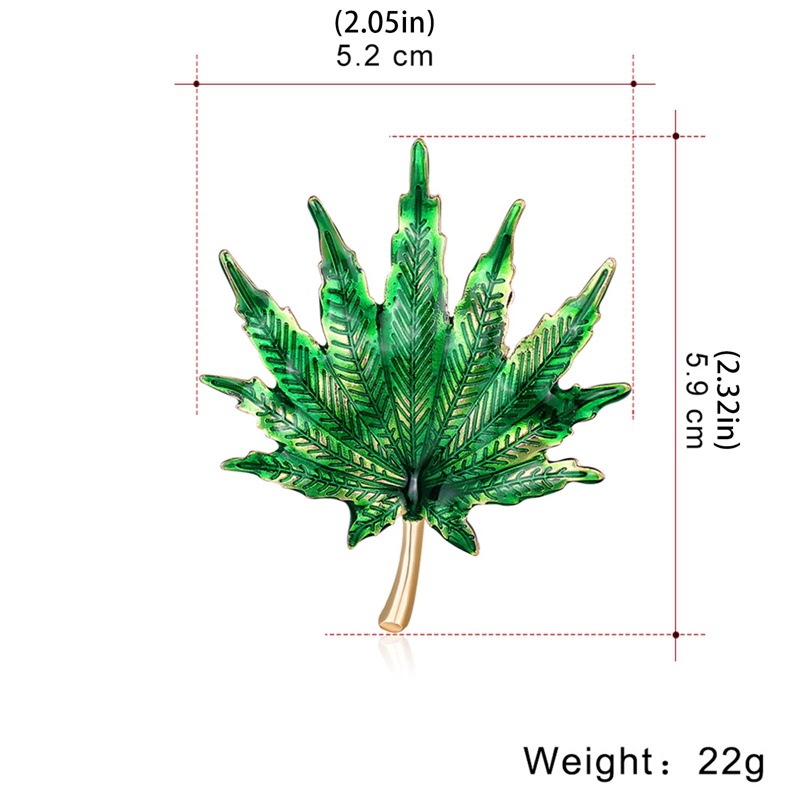 Trâm Cài Áo Hình Chiếc Lá Đính Pha Lê Màu Cầu Vồng Thời Trang Sang Trọng
