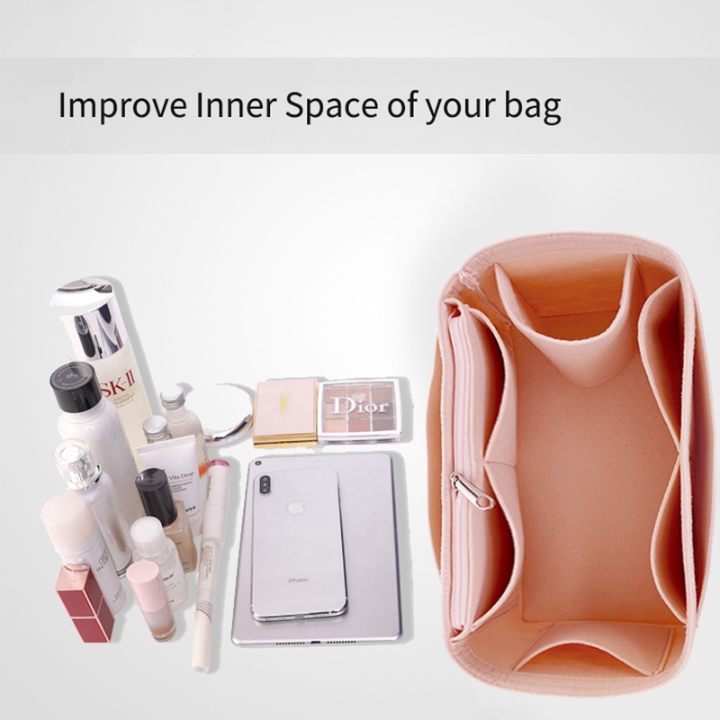 Túi lót EVERTONER nhiều ngăn tiện lợi đựng mỹ phẩm cho túi xách Longchamp