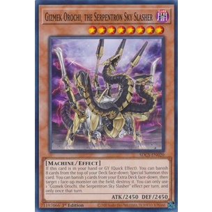 Thẻ bài Yugioh - TCG - Gizmek Orochi, the Serpentron Sky Slasher / SDCS-EN020'