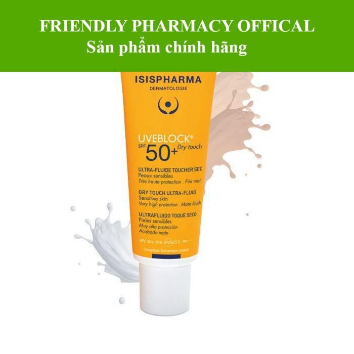 UVEBLOCK SPF 50+ DRY TOUCH – Kem chống nắng spf 50+ dành cho mọi loại da, bảo vệ da tránh tia UVA,UVB (40ML)