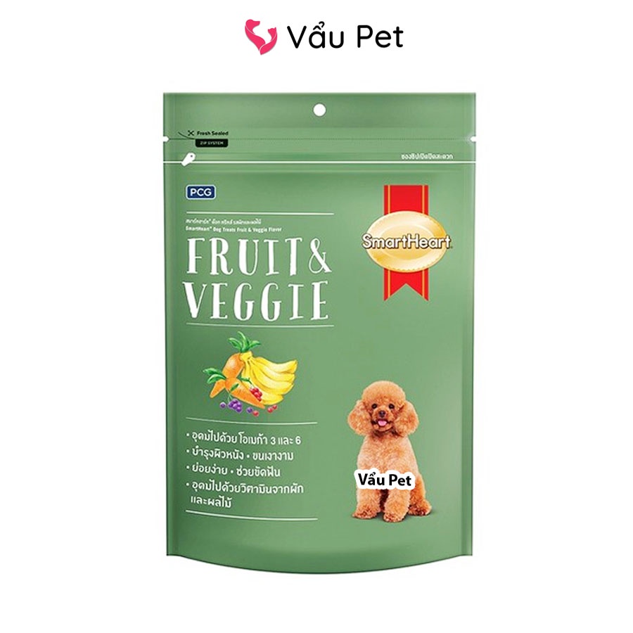 Bánh thưởng cho chó Smartheart Dog treat 100g - Đồ ăn cho chó Vẩu Pet Shop
