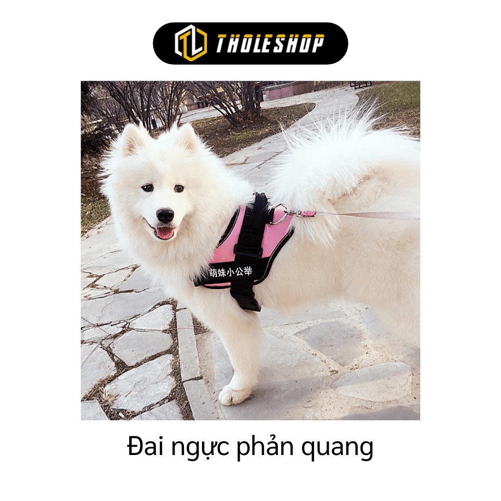 Dây Dắt Chó GIGAHOME Dây Xích Chó Kèm Yếm GIGAHOME Yếm Đai Chó K9, Khóa Nhựa Cao Cấp Siêu Bền 7474