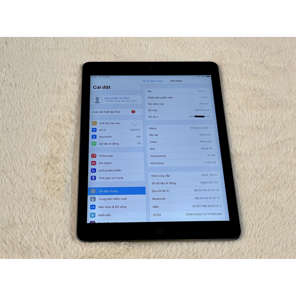 Máy tính bảng Apple iPad Air 16GB bản WIFI & 4G | BigBuy360 - bigbuy360.vn