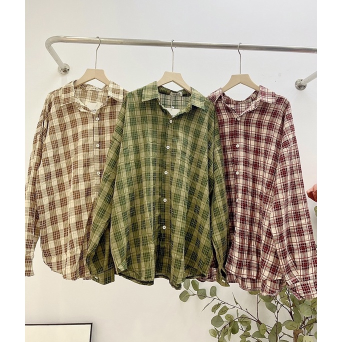 Sơ mi kẻ hè chất siêu mát