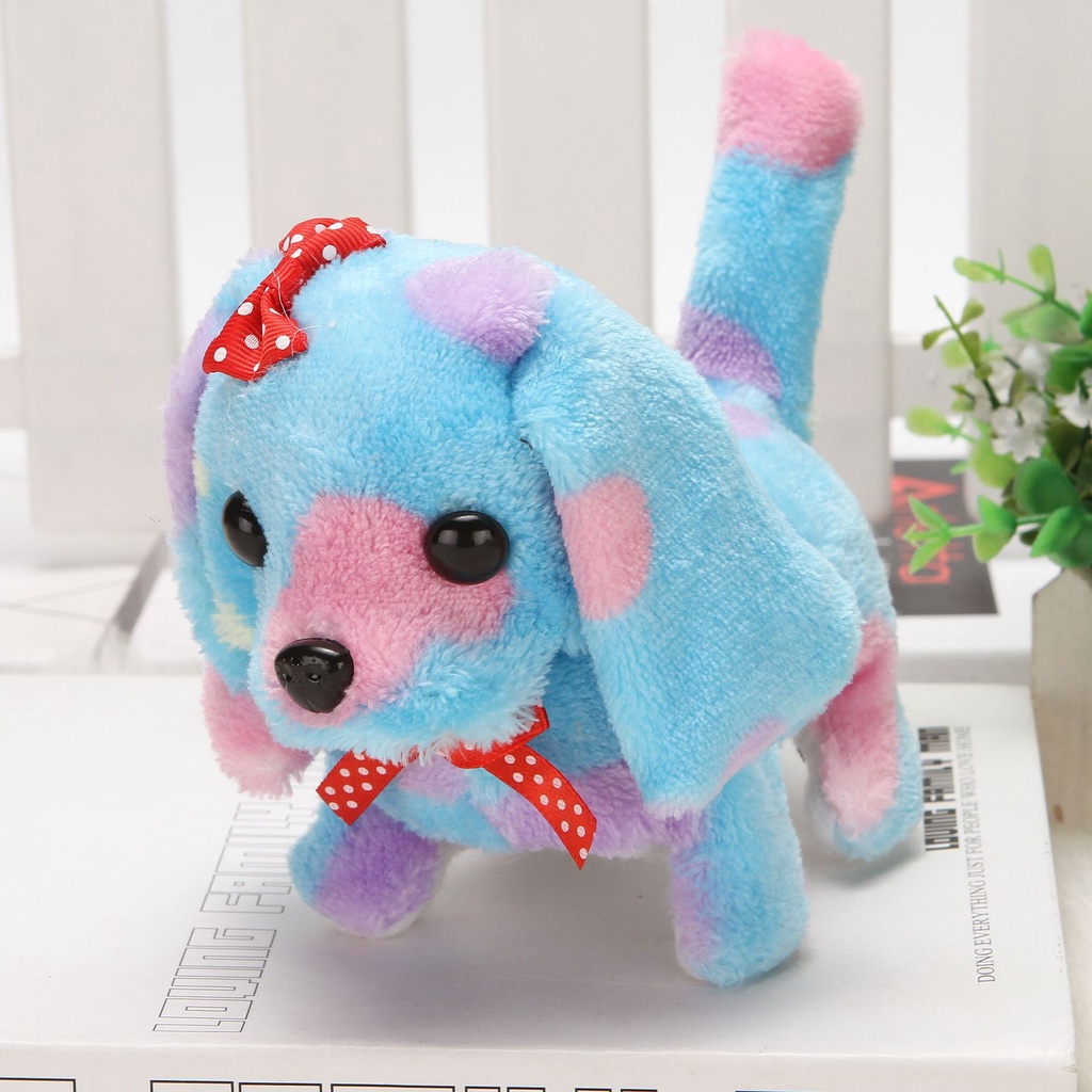 Thú nhồi bông, Chó bông biết đi biết sủa, Đồ chơi chó bông đáng yêu cho bé, Chó nhồi bông biết đi cực xinh cho trẻ em