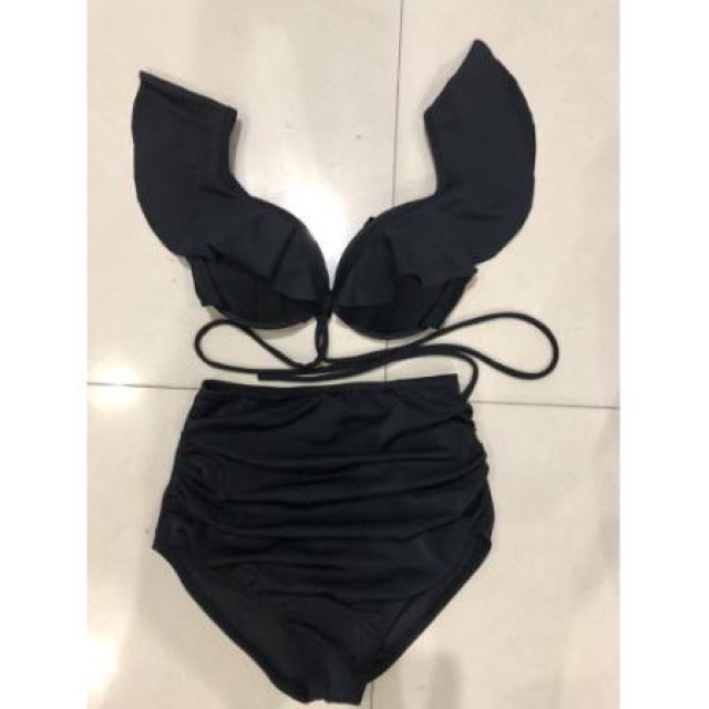 Bikini 2 Mảnh Áo Bèo Đỏ Thời Trang Nữ Mặc Đi Biển Sexy | WebRaoVat - webraovat.net.vn