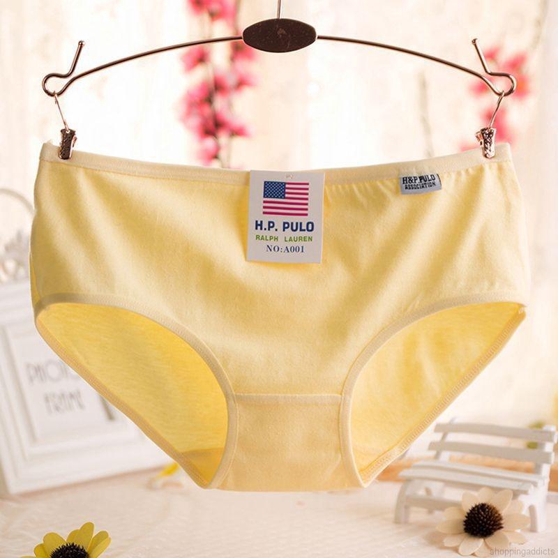 Quần lót cotton trơn màu thiết kế thoáng khí dành cho nữ | BigBuy360 - bigbuy360.vn