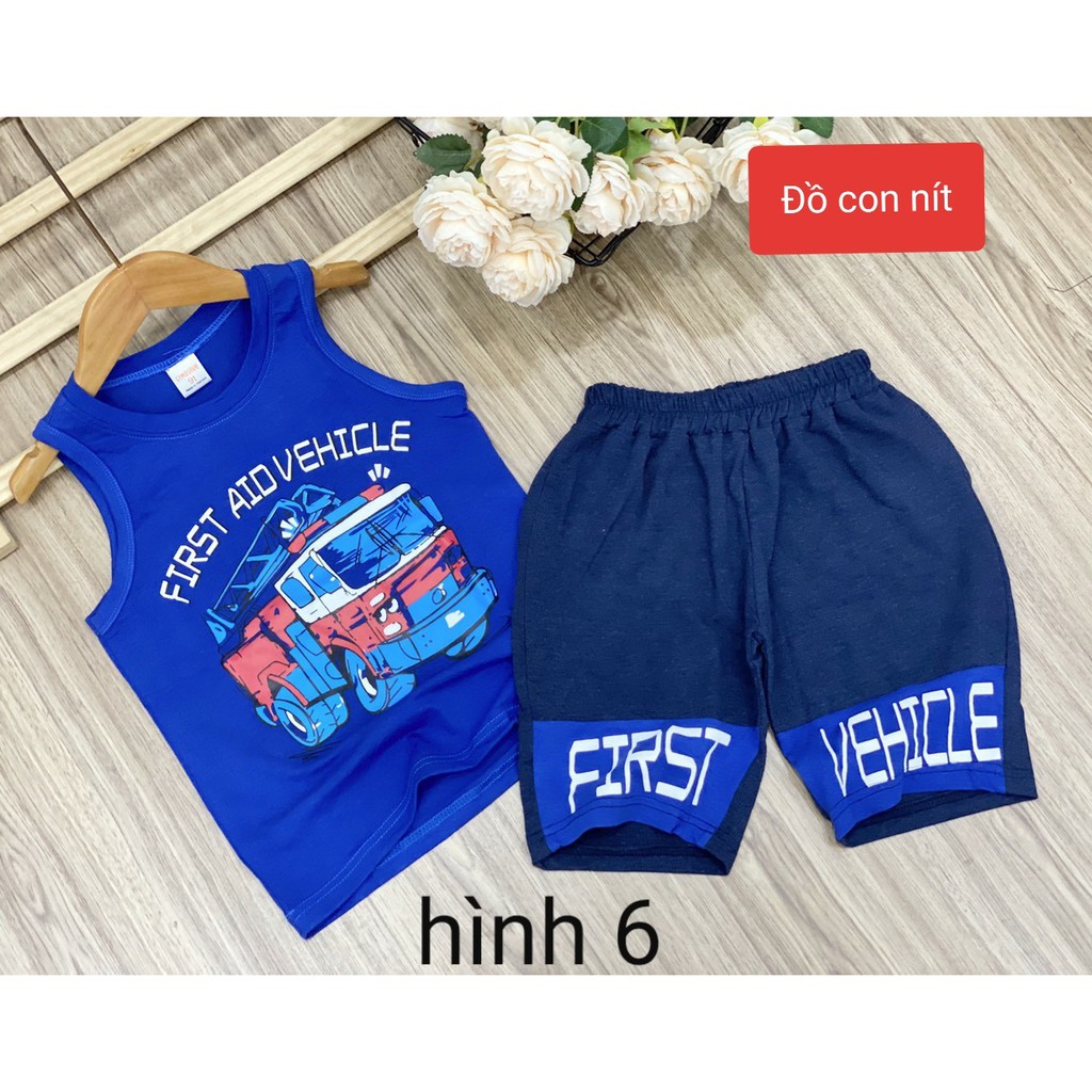 (20-40 KÝ) SALE BỎ MẪU BA LỔ THUN COTTON BÉ TRAI - ĐỒ BỘ TRẺ EM